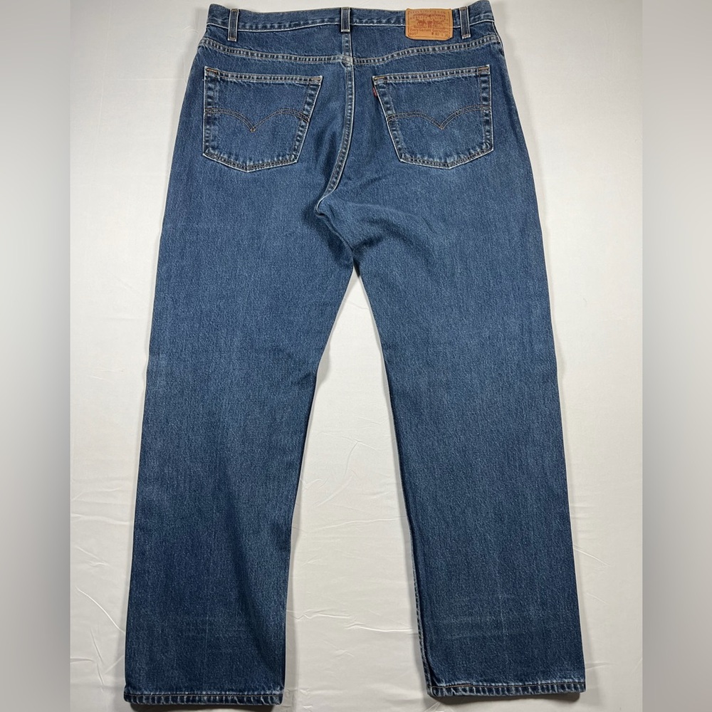Vintage 2001 Levis 505 Regular Fit Jeans Classic Straight Leg Mens Size 40x30